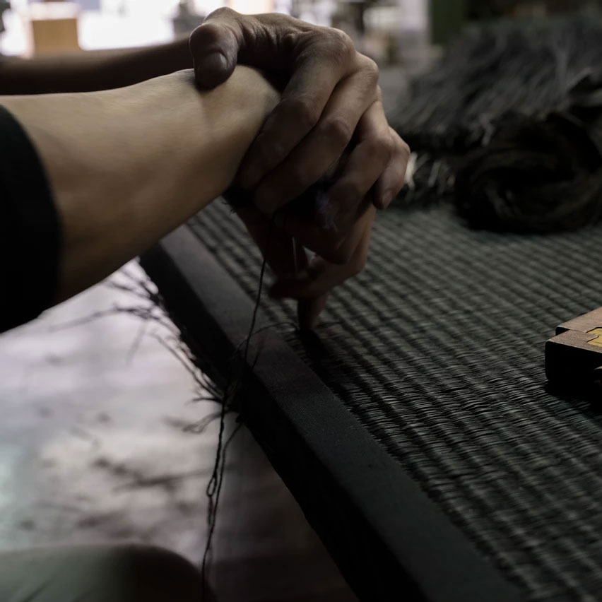 Traditional hand made Black tatami